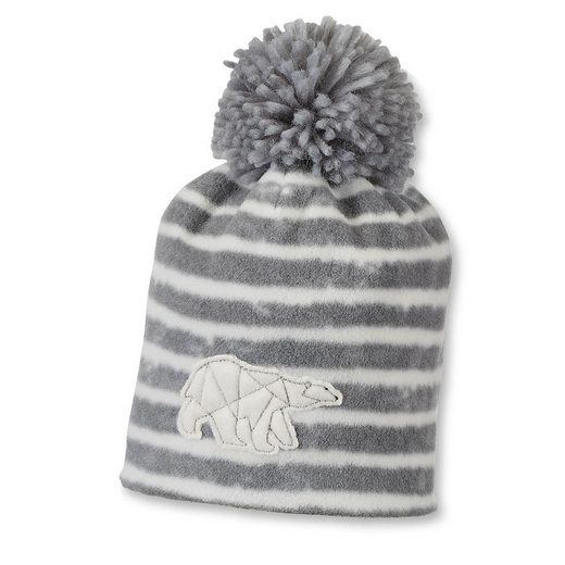 STERNTALER® Ohrenmütze Wintermütze Bommelmütze mit Eisbär-Applikation gestreift mehr Letzte 3 Tage