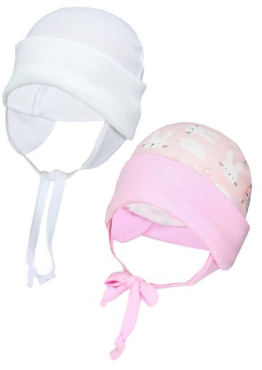 TUPTAM Erstlingsmütze TupTam Baby Erstlingsmütze mit Ohrenklappen 2er Pack mehr Riesige Rabatte