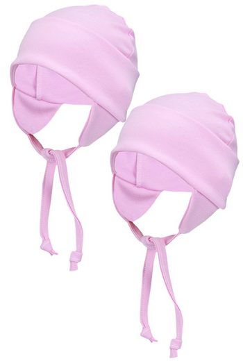 TUPTAM Erstlingsmütze TupTam Baby Erstlingsmütze mit Ohrenklappen 2er Pack mehr 50% Rabatt mit kostenlosem Versand