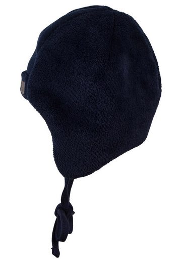 STERNTALER® Schlupfmütze Mütze (1-St., Wintermütze mit Bärchen Motiv, Bindeband und Ohrenschutz) Baby Beanie Mütze aus weichem Teddyflausch unifarben mehr zollfrei