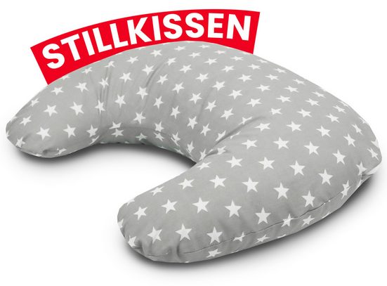 AMILIAN Stillkissen Lagerungskissen - Seitenschläferkissen - Stillkissen klein Schwangerschaftskissen zum Schlafen, pregnancy pillow mit Füllung inkl. Bezug mit Stickerei (60x42 cm), für Mütter und Babys mehr Exklusive Angebote