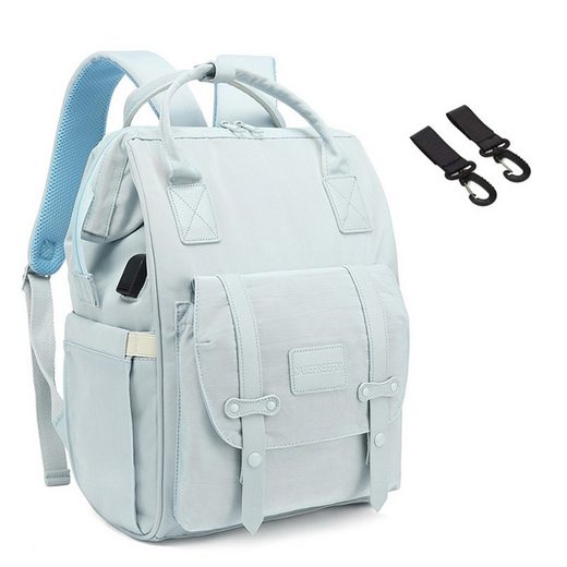 REDOM Wickelrucksack Wickeltasche Rucksack Baby Multifunktions-Babytaschen wasserabweisend (Windeln Babyflasche Milchfläsche Rucksack Tasche mit USB-Anschluss, Multifunktional, Babytasche, Wickelrucksack), mit Kinderwagen-Haken Kostenloser Versand