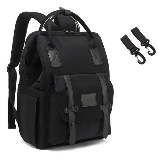REDOM Wickelrucksack Wickeltasche Rucksack Baby Multifunktions-Babytaschen wasserabweisend (Windeln Babyflasche Milchfläsche Rucksack Tasche mit USB-Anschluss, Multifunktional, Babytasche, Wickelrucksack), mit Kinderwagen-Haken Fabrikpreis