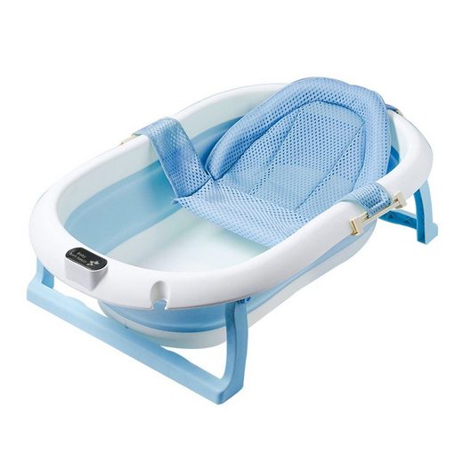 DAKYAM Babybadewanne Faltbadewanne Badewanne Babywanne, Größe: 80 cm × 50 cm × 21 cm mit verstellbarer Netz–Matratze mehr Preisnachlass