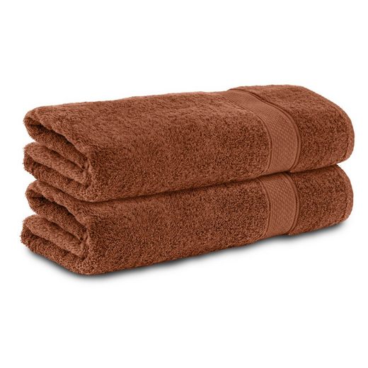 KOMFORTEC Badetücher 100% Baumwolle, 470 g/m² Frottee (2-St), Handtücher 70x140 cm Set, Weich mehr Fabrikverkauf