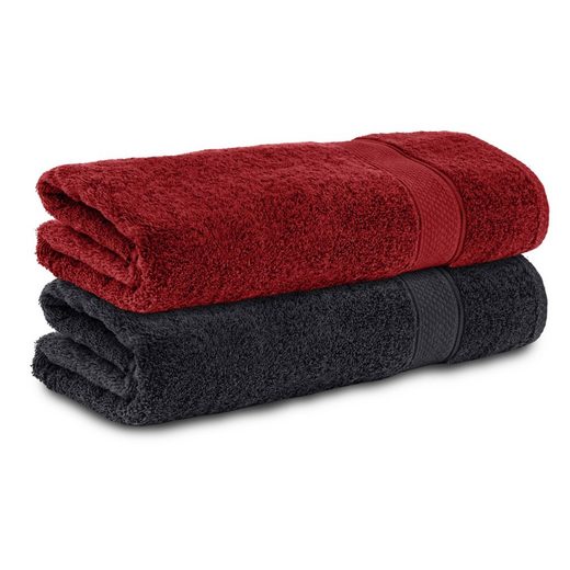 KOMFORTEC Badetücher 100% Baumwolle, 470 g/m² Frottee (2-St), Handtücher 70x140 cm Set, Weich mehr Meist gekauft