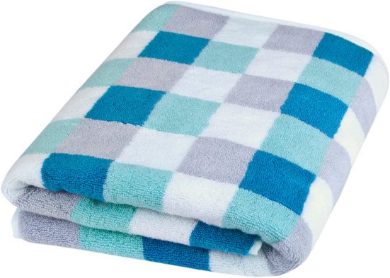 ROSS Handtuch Set Würfelfond Frottier (Set, 2-St), 100% Baumwolle mehr Exklusivangebot