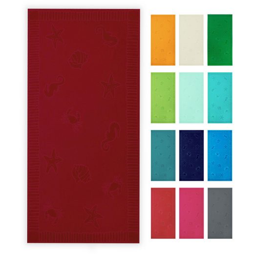 ZOLLNER Strandtuch Frottier (1-St), 100 x 200 cm, 100% Baumwolle, vom Hotelwäschespezialisten mehr Riesige Ersparnisse
