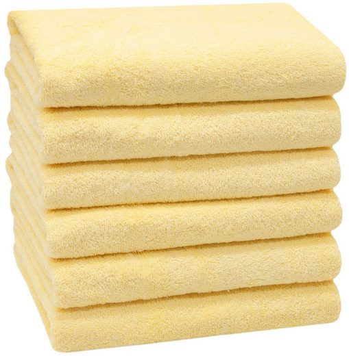 ZOLLNER Handtücher Walkfrottier (6-St), 50 x 100 cm, 100% Baumwolle, vom Hotelwäschespezialisten mehr Kostenlose Rückgabe