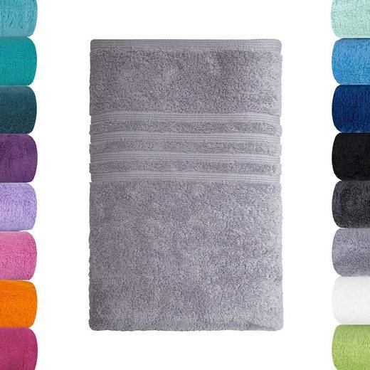 LAVEA Badetuch Bali 100x150cm aus 100% Bio-Baumwolle, einzigartig weiches Badetuch mit 500 g/m² (1-St), hochwertiges und nachhaltiges Premium Strandtuch – saugstarke Faser mehr Begrenzt auf 3 Tage
