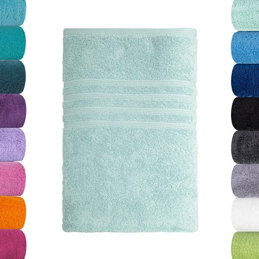 LAVEA Badetuch Bali 100x150cm aus 100% Bio-Baumwolle, einzigartig weiches Badetuch mit 500 g/m² (1-St), hochwertiges und nachhaltiges Premium Strandtuch – saugstarke Faser mehr Black Friday Preise