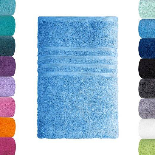 LAVEA Badetuch Bali 100x150cm aus 100% Bio-Baumwolle, einzigartig weiches Badetuch mit 500 g/m² (1-St), hochwertiges und nachhaltiges Premium Strandtuch – saugstarke Faser mehr Black Friday Preise