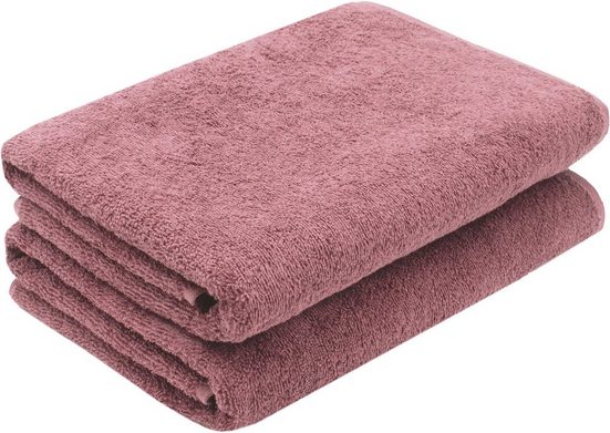 ZOLLNER Duschtücher Walkfrottier (2-St), 70 x 140 cm, 100% Baumwolle, alle Farben bis 95°C waschbar mehr Zeitbegrenzte Promotion