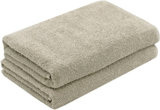 ZOLLNER Duschtücher Walkfrottier (2-St), 70 x 140 cm, 100% Baumwolle, alle Farben bis 95°C waschbar mehr Bis zu 65% Rabatt