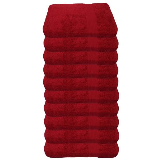 JULIE JULSEN Gästehandtücher 10-Gästehandtücher-Fuchsia-Gästetuch 30 x 50 cm Baumwolle (10-St) mehr Blitzangebot