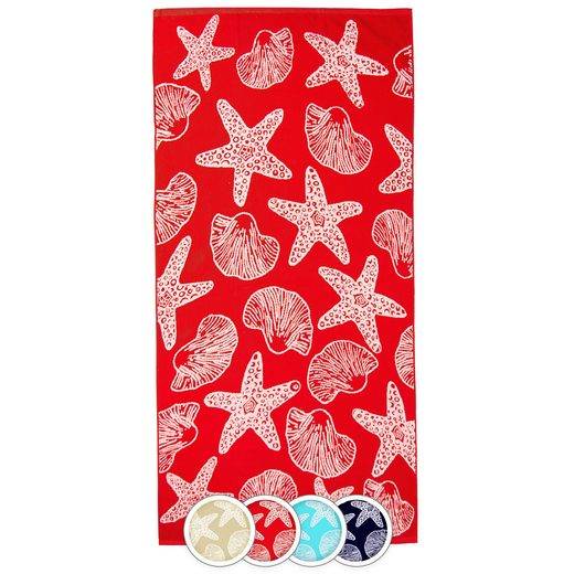 ZOLLNER Strandtuch Frottee (1-St), 90 x 180 cm, 100% Baumwolle, mit Meerestier-Design mehr Begrenzte Freigabe