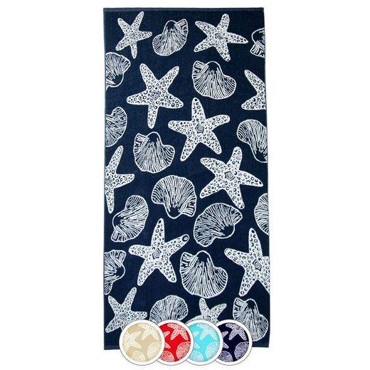ZOLLNER Strandtuch Frottee (1-St), 90 x 180 cm, 100% Baumwolle, mit Meerestier-Design mehr Letzte 3 Tage