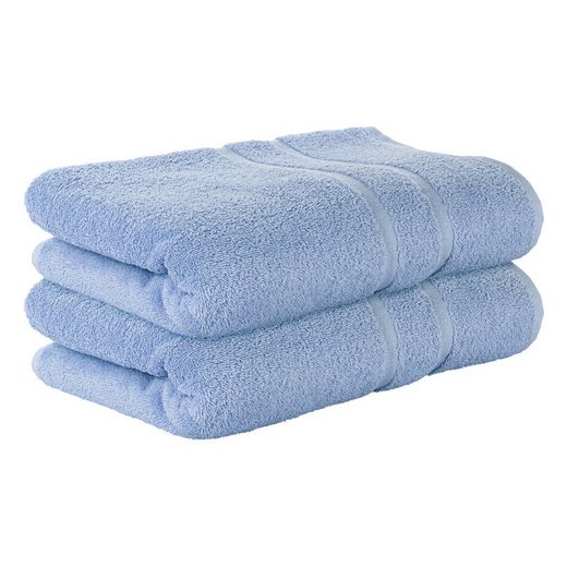 STICKANDSHINE Badetuch 2er Set Premium Frottee Badetuch 100x150 cm in 500g/m² aus 100% Baumwolle (2 Stück Pack) Badetücher 100 x 150 100% Baumwolle 500GSM Frottee mehr Letzte 2 Tage