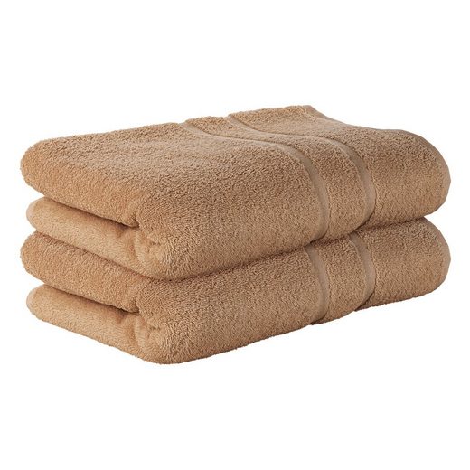 STICKANDSHINE Badetuch 2er Set Premium Frottee Badetuch 100x150 cm in 500g/m² aus 100% Baumwolle (2 Stück Pack) Badetücher 100 x 150 100% Baumwolle 500GSM Frottee mehr Letzte 2 Tage