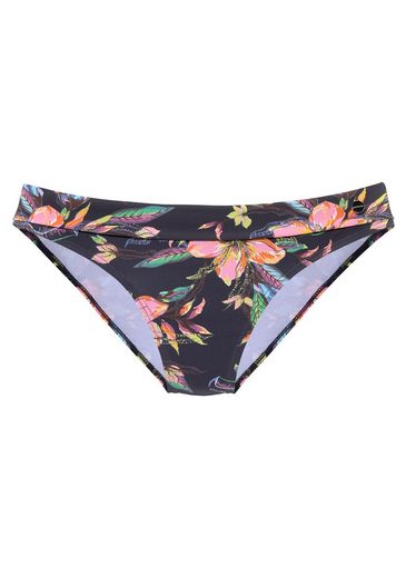 LASCANA Bikini-Hose Malia mit Umschlagbund mit tropischem Print mehr Rabatte dieses Monats