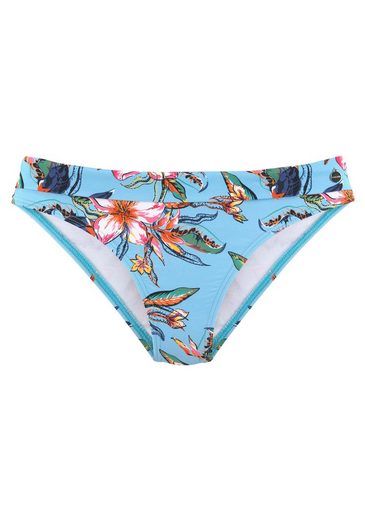 LASCANA Bikini-Hose Malia mit Umschlagbund mit tropischem Print mehr Rabatte dieses Monats