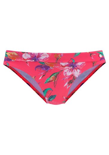 LASCANA Bikini-Hose Malia mit Umschlagbund mit tropischem Print mehr Rabatte dieses Monats