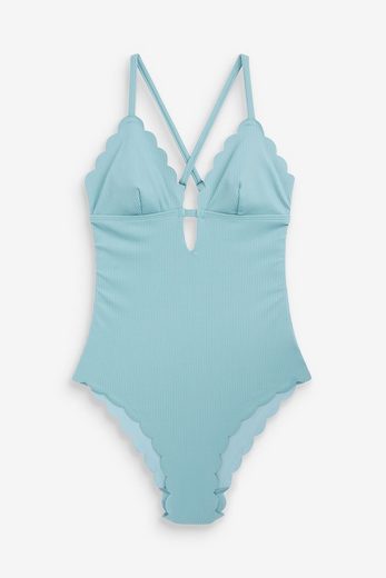 NEXT Badeanzug Tief ausgeschnittener Badeanzug 1-St mehr Online Shopping
