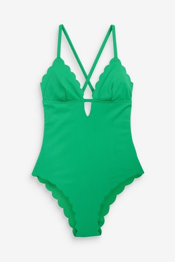 NEXT Badeanzug Tief ausgeschnittener Badeanzug 1-St mehr Online Shopping