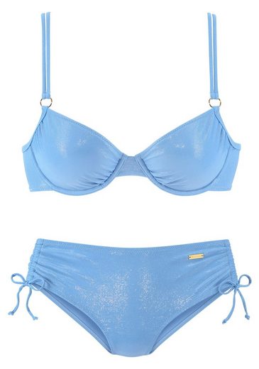 LASCANA Bügel-Bikini mit goldfarbener Glanzbeschichtung mehr Muttertagsangebot