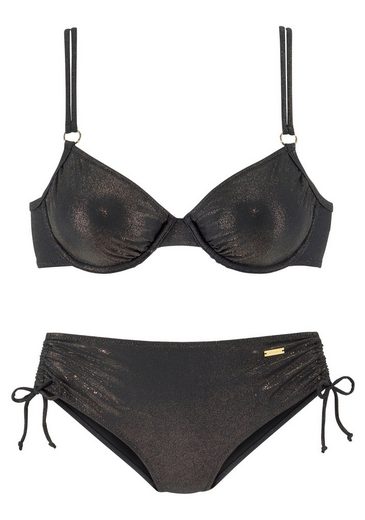 LASCANA Bügel-Bikini mit goldfarbener Glanzbeschichtung mehr Muttertagsangebot