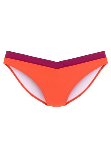 S.OLIVER Bikini-Hose Yella mit kontrastfarbenen Details und V-Bund mehr Kostenloser Versand international