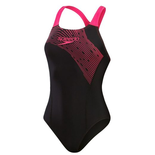 SPEEDO Badeanzug Medley Logo für Damen einteiler schnelltrocknend und chlorbeständig mehr Angebote