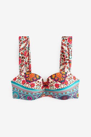 NEXT Bandeau-Bikini-Top Figurformendes, wattiertes Bandeau-Bikinitop 1-St mehr Großer Ausverkauf