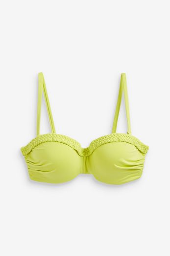 NEXT Bandeau-Bikini-Top Figurformendes, wattiertes Bandeau-Bikinitop 1-St mehr Großer Ausverkauf