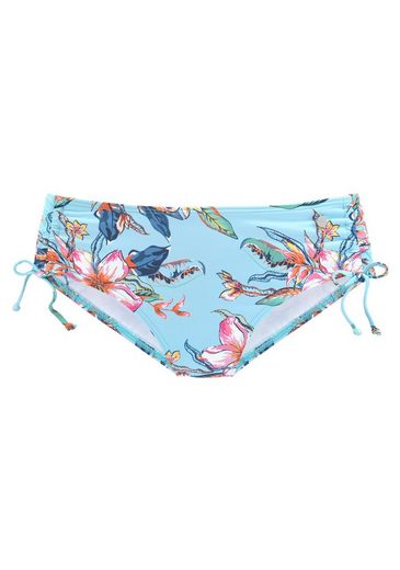 LASCANA Bikini-Hose Malia mit seitlicher Raffung mit tropischem Print mehr Vatertagsangebot