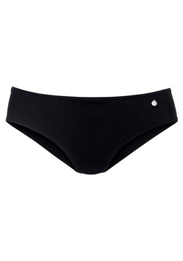 LASCANA Bikini-Hose Merilyn uni und bedruckt in klassischer Form mehr Top Angebot