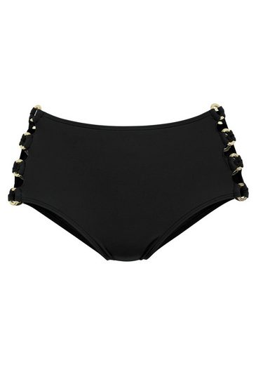 LASCANA Highwaist-Bikini-Hose Italy Goldfarbene Zierringe mehr Bestseller