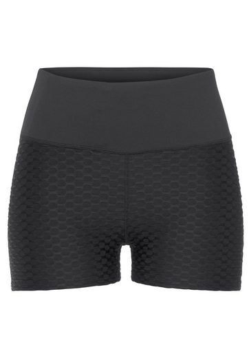 VIVANCE ACTIVE Shorts -Kurze Hose mit breitem Bund und Wabenoptik mehr Rabatte dieses Monats