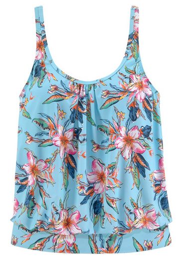 LASCANA Tankini-Top Malia mit lockerem Schnit und tropischem Print mehr Versandkostenfrei