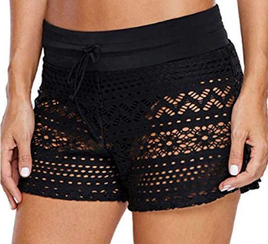 BADEKÖNIG Badeshorts Hotpants in Häkeloptik mit integrietem Badeslip mehr Neueste Mode
