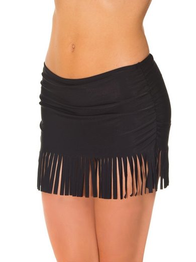 AQUARTI Bikini-Hose Aquarti Damen Bikinihose mit Rock Seitliche Raffung mehr Speichern exportieren