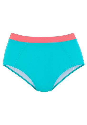 LASCANA ACTIVE Highwaist-Bikini-Hose Janni mit kontrastfarbigen Bündchen mehr Tägliche Deals