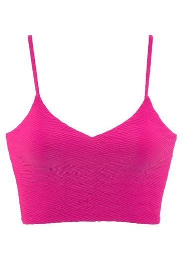 SUNSEEKER Crop-Bikini-Top Loretta mit Strukturmuster mehr VIP-Rabatte