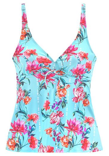 SUNSEEKER Bügel-Tankini-Top Modern mit Blumendruck mehr Kostenlose Rückgabe