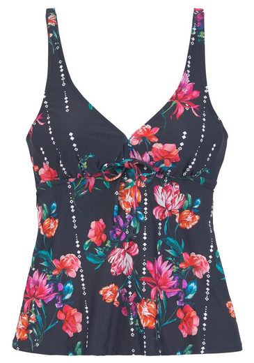 SUNSEEKER Bügel-Tankini-Top Modern mit Blumendruck mehr Kostenlose Rückgabe