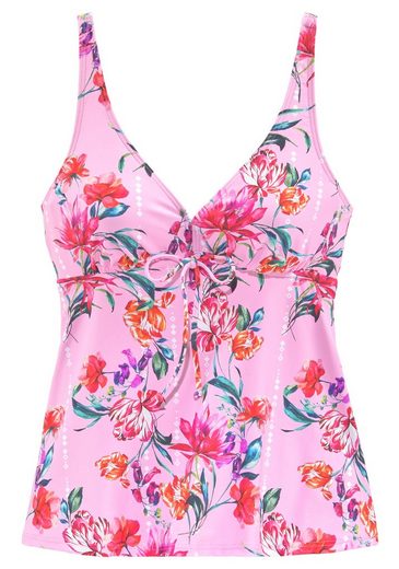 SUNSEEKER Bügel-Tankini-Top Modern mit Blumendruck mehr Kostenlose Rückgabe
