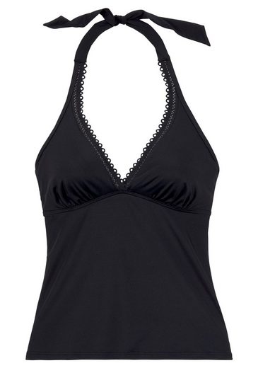 S.OLIVER Bügel-Tankini-Top Aiko mit Häkeloptik mehr Clearance-Verkauf