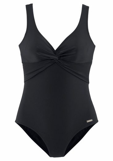 LASCANA Badeanzug mit Shaping-Einsatz vorn, eingearbeitete Softcups, mit Raffungen mehr im Angebot