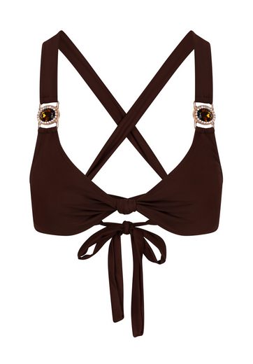 MODA MINX Triangel-Bikini-Top Amour Knot mehr Kostenloser Versand