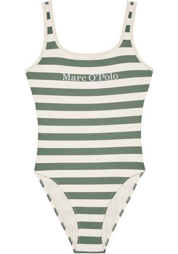 MARC O'POLO Badeanzug tiefer Rückenausschnitt, Logoschriftzug vorn mehr Weihnachtsangebot